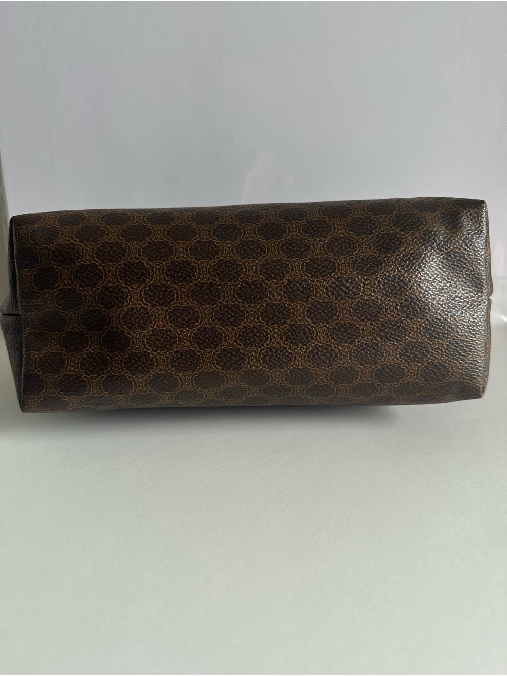 Vintage CELINE Macadam Triomphe Cosmetic Pouch Clutch Bag Italy - Picture 6 of 17